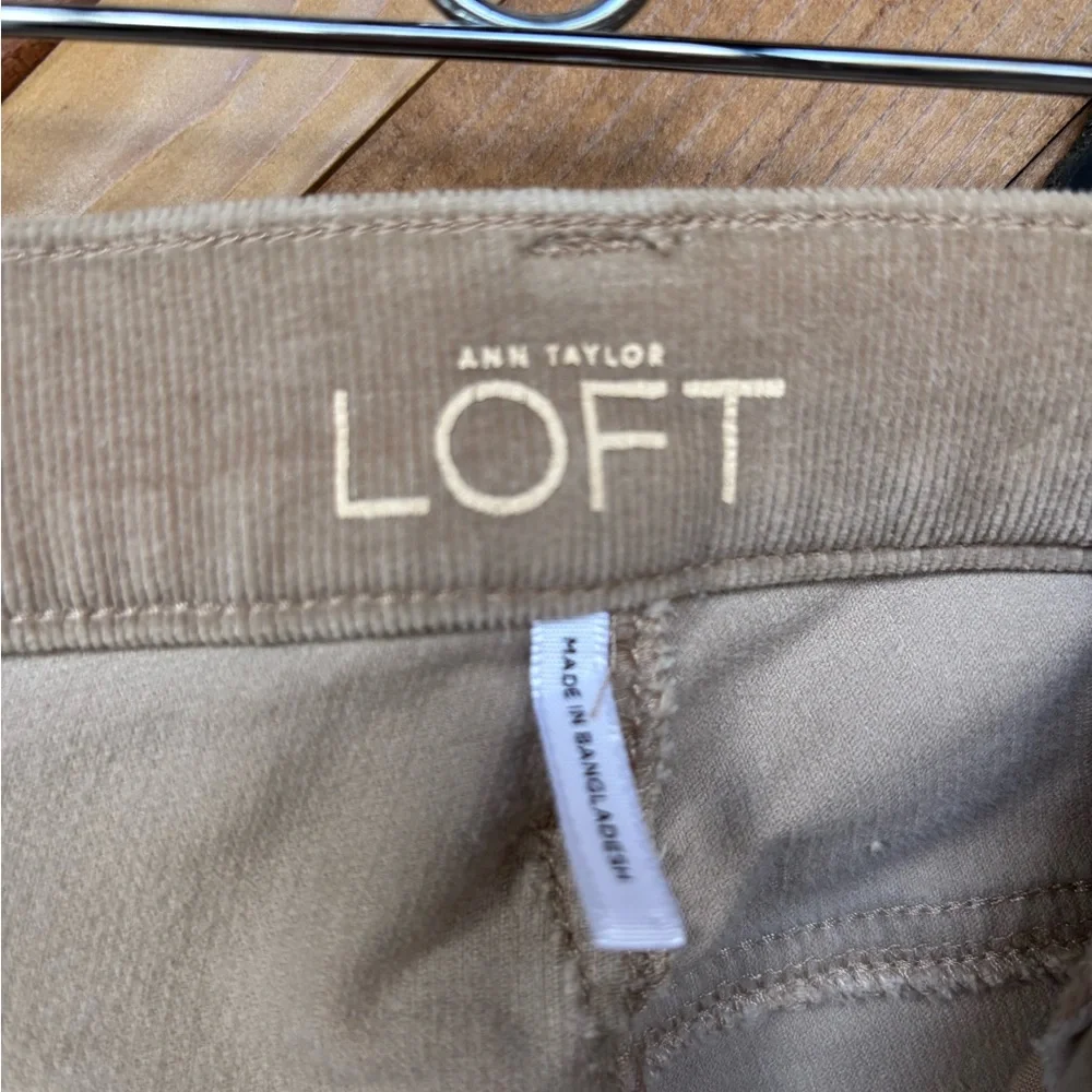 LOFT Straight Leg Jeans in Light Brown - Picture 4 of 5